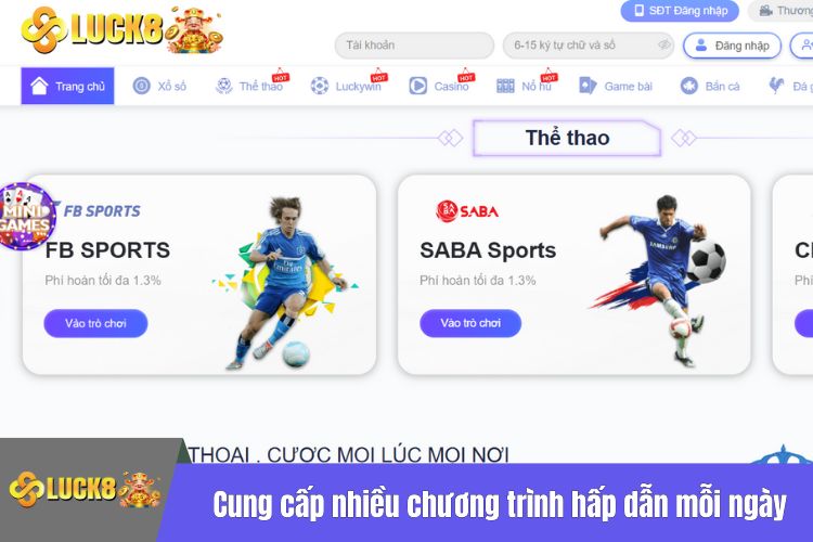 Cung cấp nhiều chương trình hấp dẫn mỗi ngày