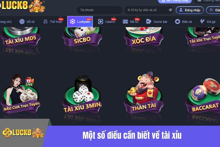 Một số điều cần biết về tựa game Tài Xỉu